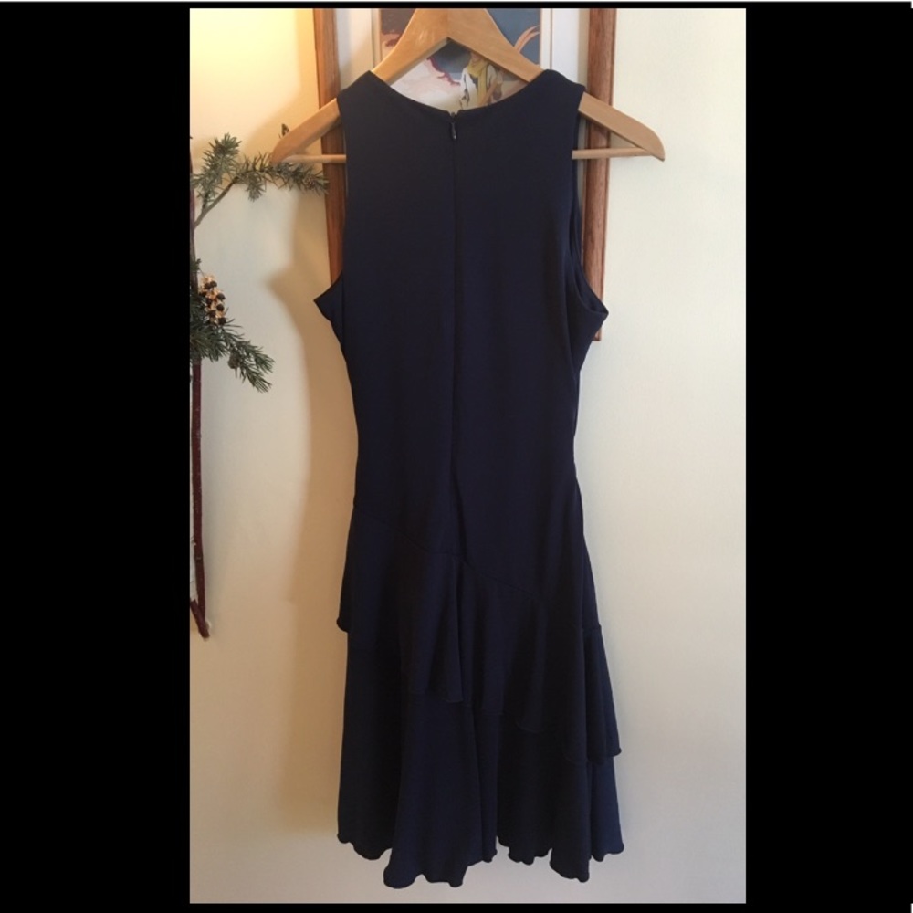 Marc Carmen Valvo Navy Blue Dress - Picture 2 of 8